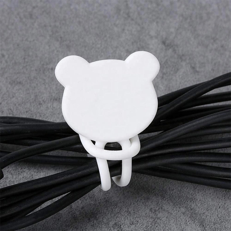 Silikonowy zwijacz kabla - biały – zdjęcie 9