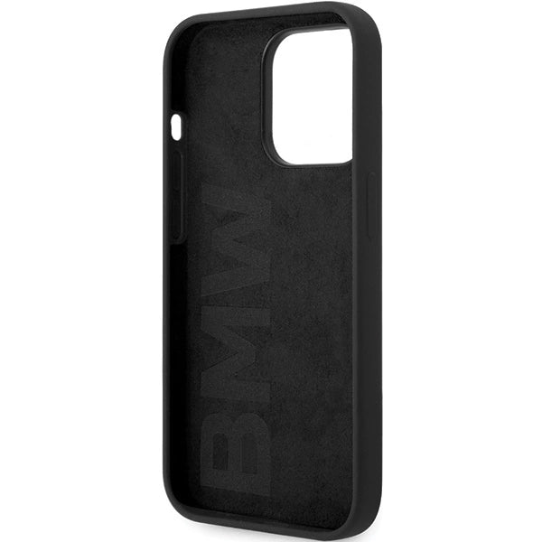 Etui BMW Signature Liquid Silicone MagSafe na iPhone 14 Pro - czarne – zdjęcie 7
