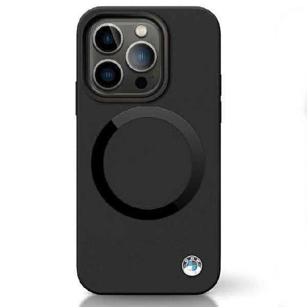 Etui BMW Signature Liquid Silicone MagSafe na iPhone 14 Pro - czarne – zdjęcie 9