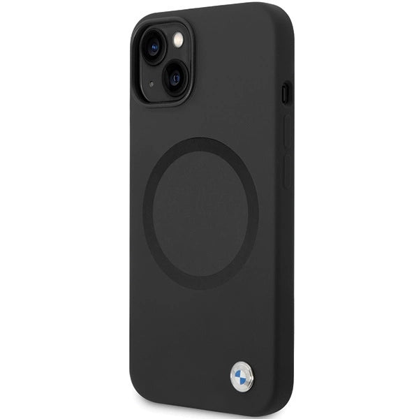 Etui BMW Signature Liquid Silicone MagSafe na iPhone 14 - czarne – zdjęcie 2