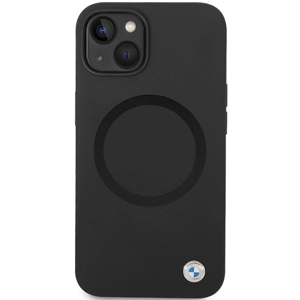 Etui BMW Signature Liquid Silicone MagSafe na iPhone 14 - czarne – zdjęcie 3