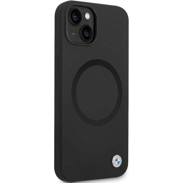 Etui BMW Signature Liquid Silicone MagSafe na iPhone 14 - czarne – zdjęcie 4