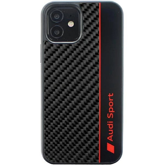 Etui Audi Carbon Fiber Stripe na iPhone 11 / Xr - czarne
