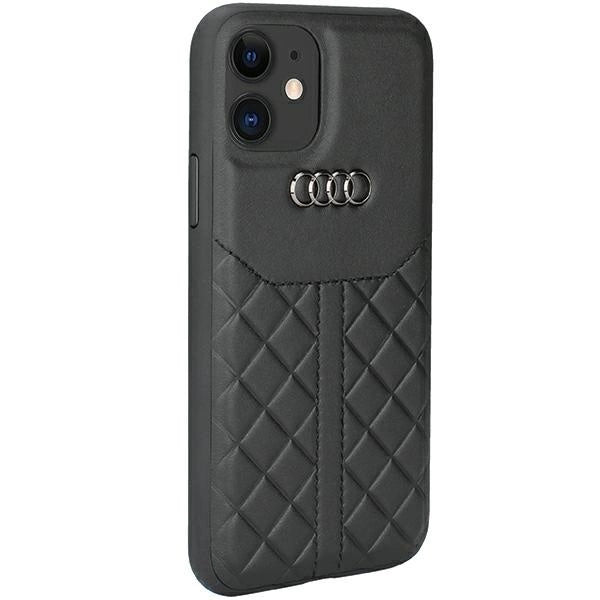 Etui Audi Genuine Leather na iPhone 12 / iPhone 12 Pro - czarne – zdjęcie 2