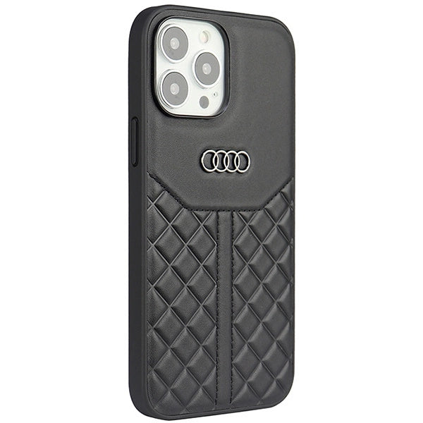 Etui Audi Genuine Leather na iPhone 13 Pro Max - czarne – zdjęcie 2