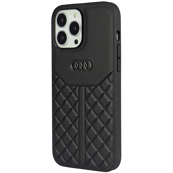 Etui Audi Genuine Leather na iPhone 13 Pro Max - czarne – zdjęcie 3