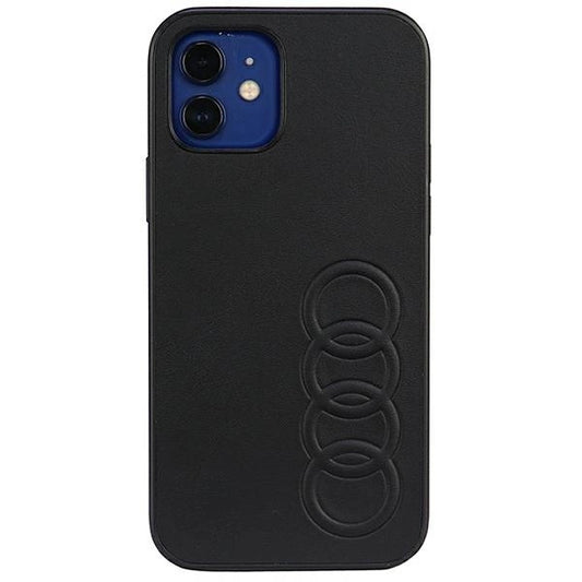 Etui Audi Synthetic Leather na iPhone 12 / iPhone 12 Pro - czarne