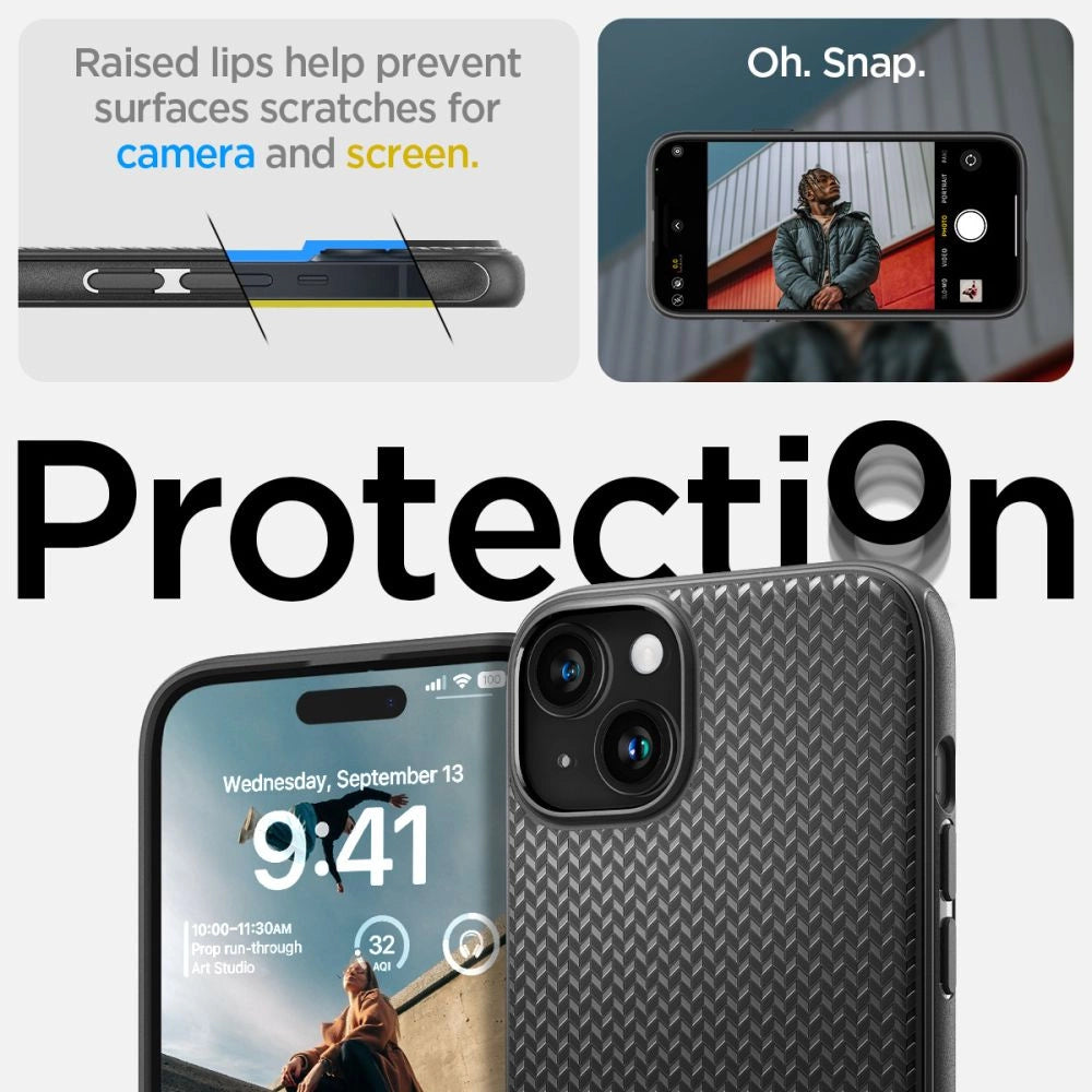 Etui Spigen Mag Armor MagSafe na iPhone 15 - czarny mat – zdjęcie 10