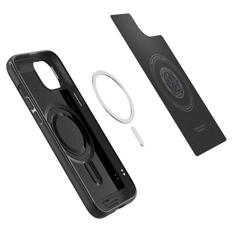 Etui Spigen Mag Armor MagSafe na iPhone 15 - czarny mat – zdjęcie 13