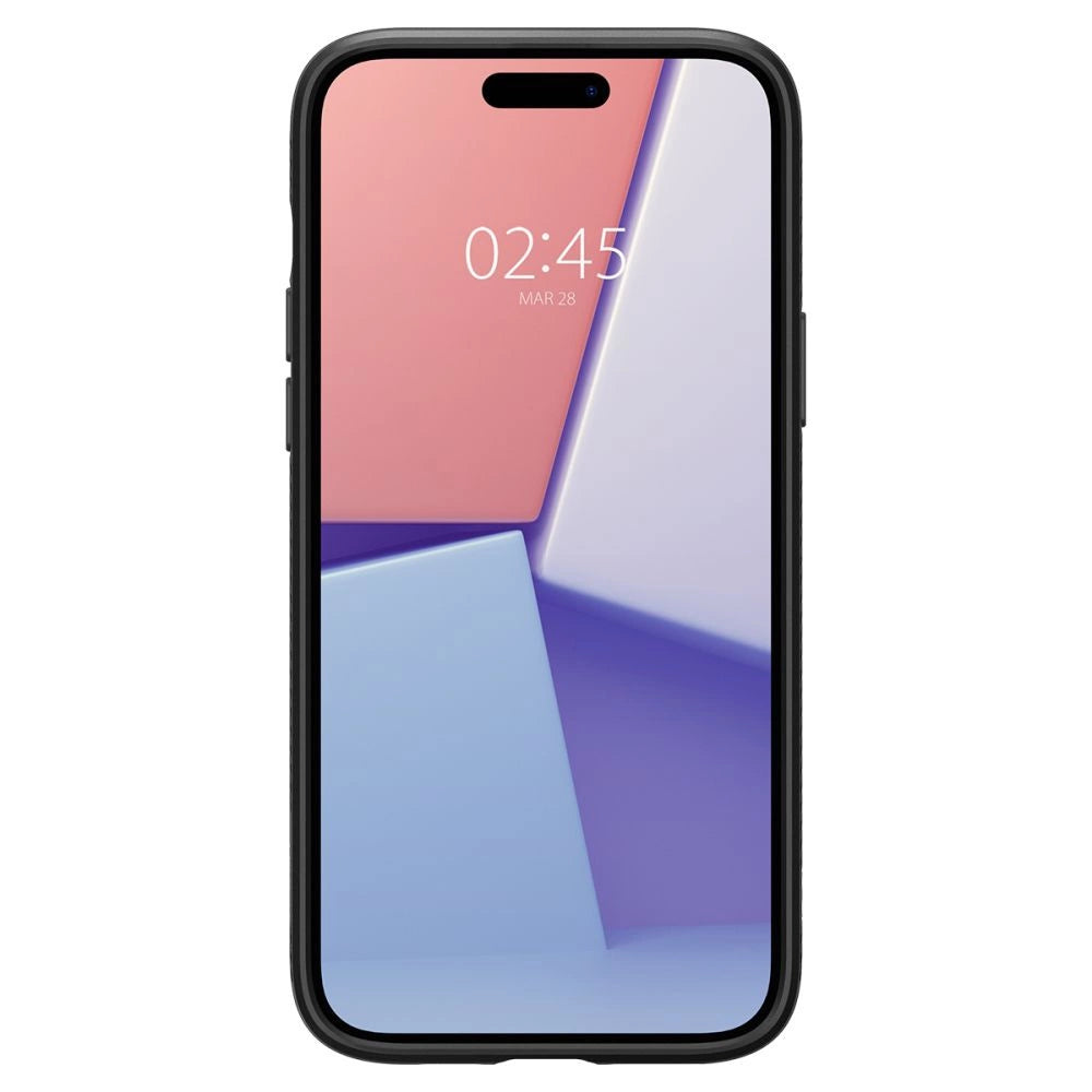 Etui Spigen Liquid Air na iPhone 15 - czarny mat – zdjęcie 3