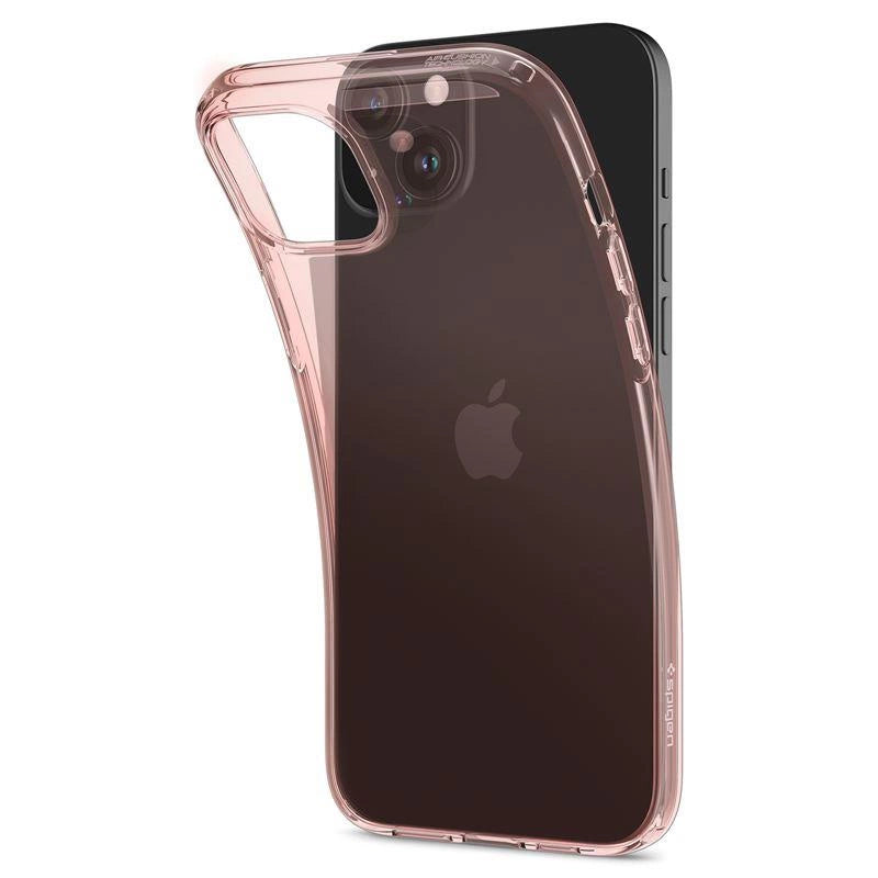 Etui Spigen Crystal Flex na iPhone 15 Plus - różowo-przezroczyste – zdjęcie 9