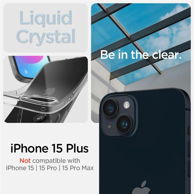 Etui Spigen Crystal Flex na iPhone 15 Plus - przezroczyste – zdjęcie 2