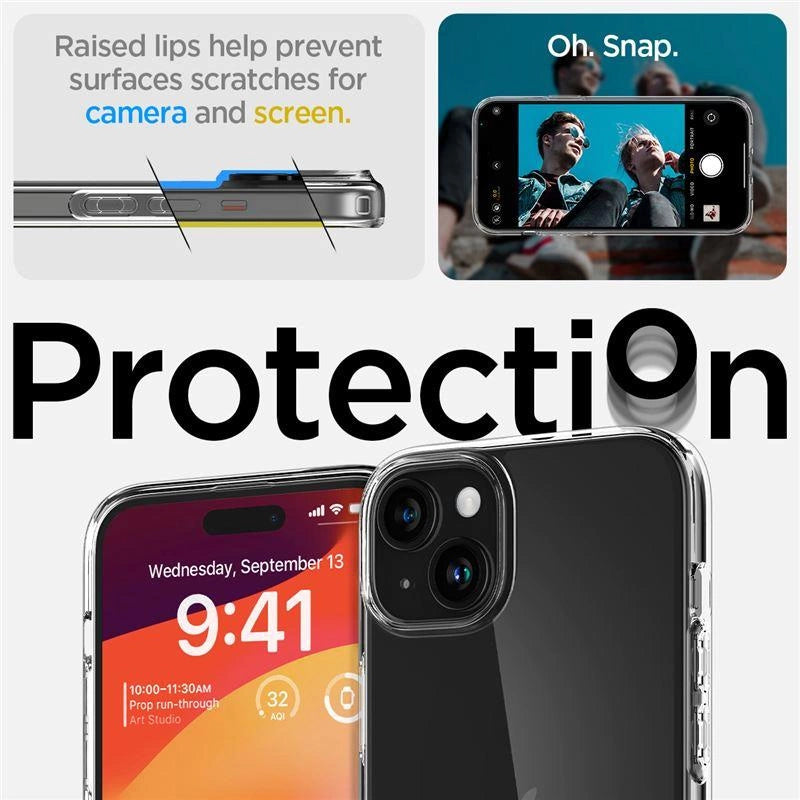 Etui Spigen Crystal Flex na iPhone 15 Plus - przezroczyste – zdjęcie 5