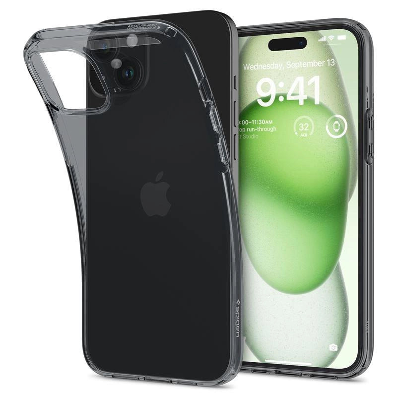 Etui Spigen Crystal Flex na iPhone 15 Plus - szaro-przezroczyste – zdjęcie 8