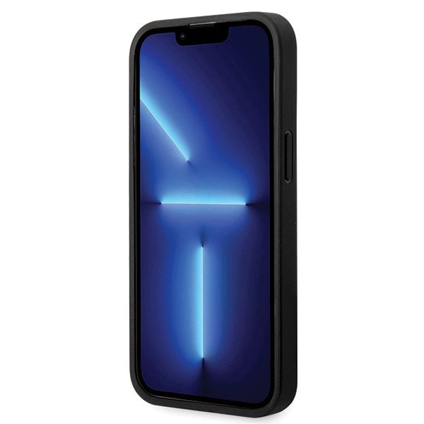 Etui BMW Leather Diamond Pattern na iPhone 14 Pro - czarne – zdjęcie 5