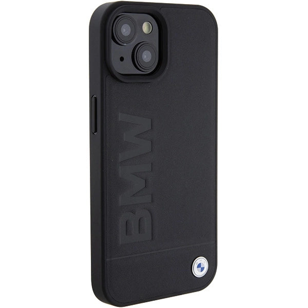 Etui BMW Leather Hot Stamp na iPhone 15 Plus - czarne – zdjęcie 4