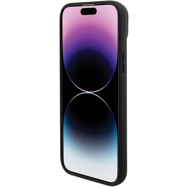 Etui BMW Leather Hot Stamp na iPhone 15 Plus - czarne – zdjęcie 5