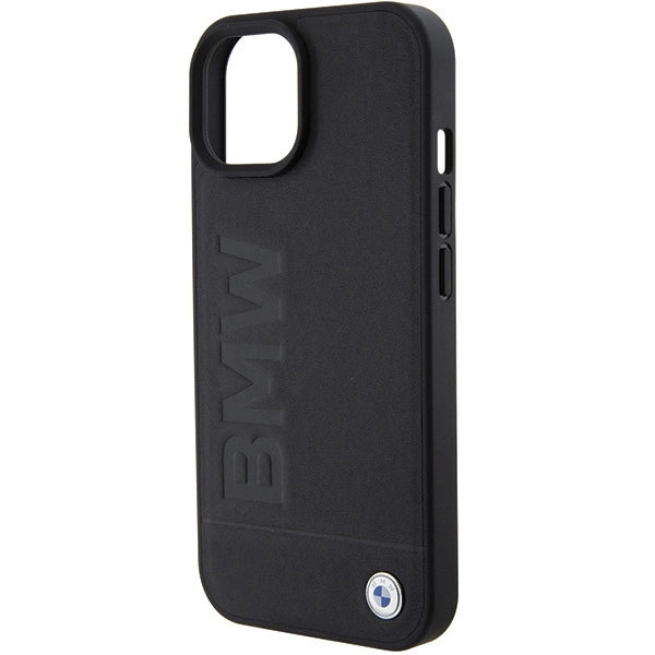 Etui BMW Leather Hot Stamp na iPhone 15 Plus - czarne – zdjęcie 6