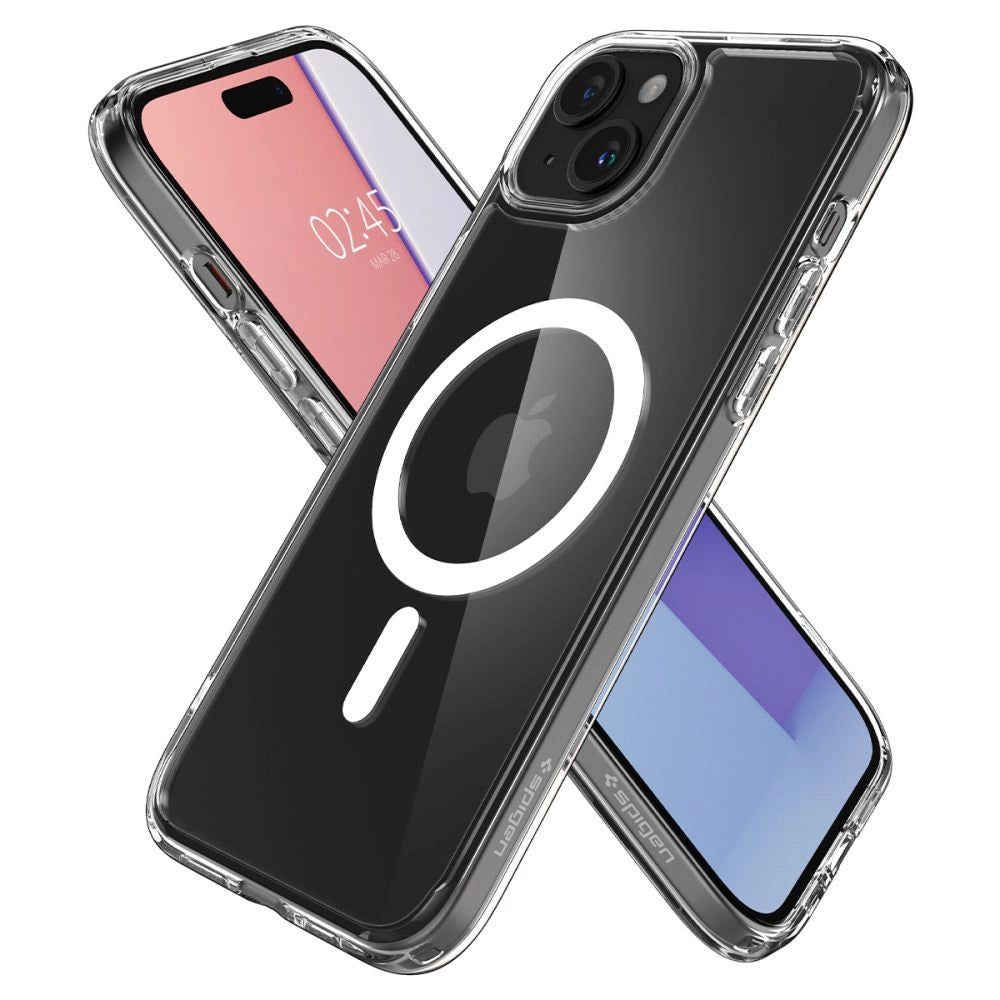 Etui Spigen Ultra Hybrid Mag z MagSafe na iPhone 15 - białe – zdjęcie 6