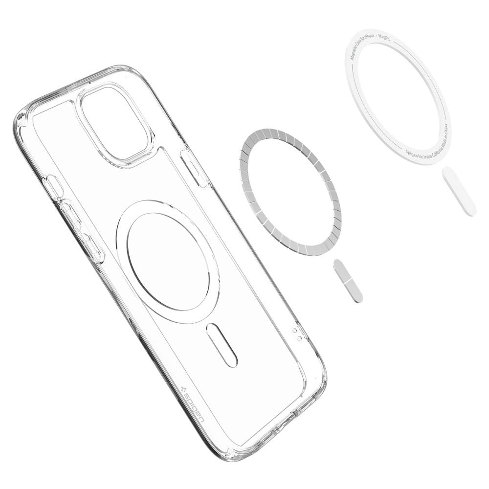 Etui Spigen Ultra Hybrid Mag z MagSafe na iPhone 15 - białe – zdjęcie 7