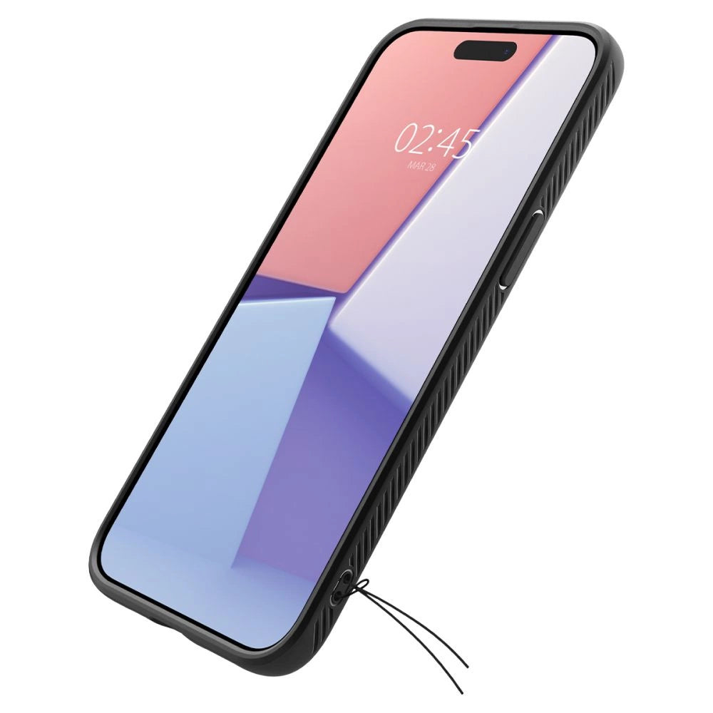 Etui Spigen Liquid Air na iPhone 15 Pro - czarny mat – zdjęcie 10