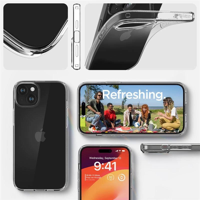 Etui Spigen Liquid Crystal na iPhone 15 Plus - przezroczyste – zdjęcie 13