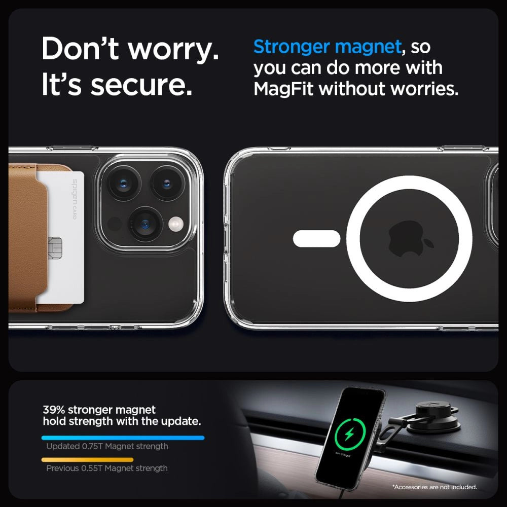 Etui Spigen Ultra Hybrid Mag z MagSafe na iPhone 15 Pro Max - białe – zdjęcie 14