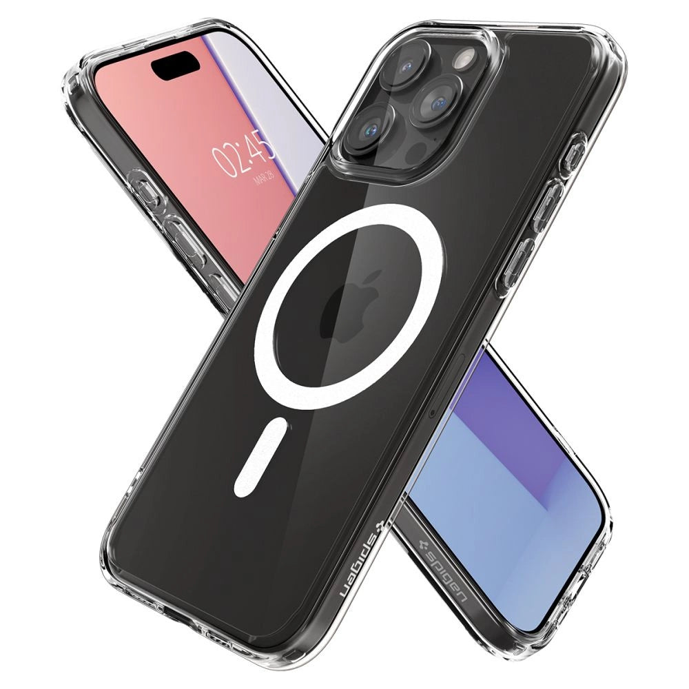 Etui Spigen Ultra Hybrid Mag z MagSafe na iPhone 15 Pro Max - białe – zdjęcie 8