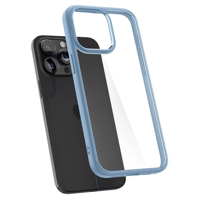 Etui Spigen Crystal Hybrid na iPhone 15 Pro Max - przezroczysto-niebieskie – zdjęcie 2