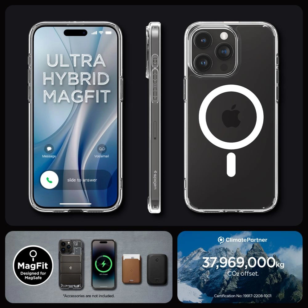 Etui Spigen Ultra Hybrid Mag z MagSafe na iPhone 15 Pro - białe – zdjęcie 16