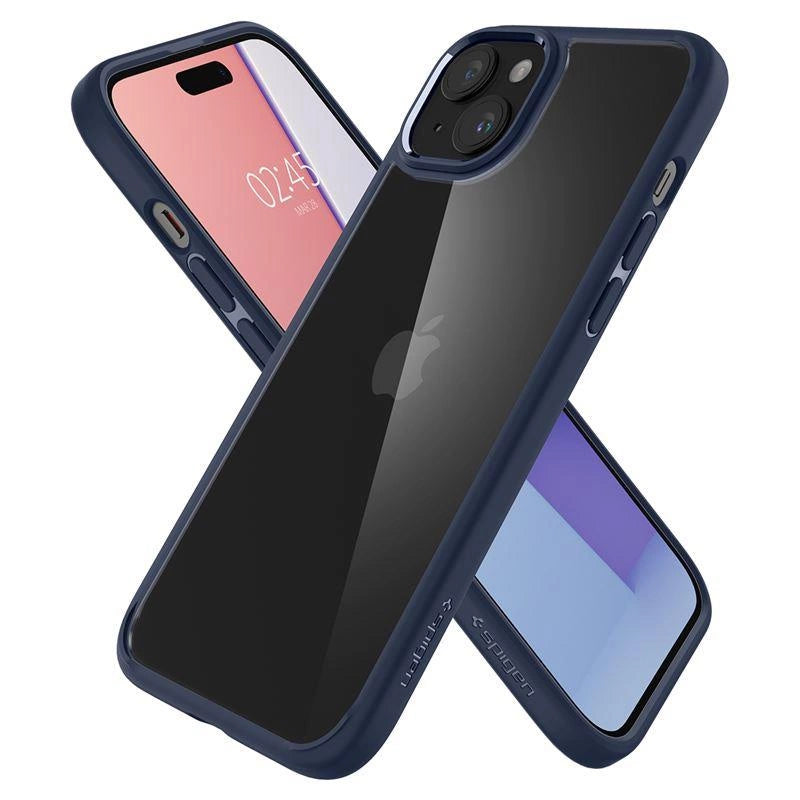 Etui Spigen Crystal Hybrid na iPhone 15 Plus - przezroczysto-niebieskie – zdjęcie 10