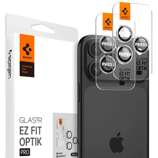 Osłona aparatu Spigen Glas.tR EZ Fit Optik Pro na iPhone 15 Pro - 2 szt.