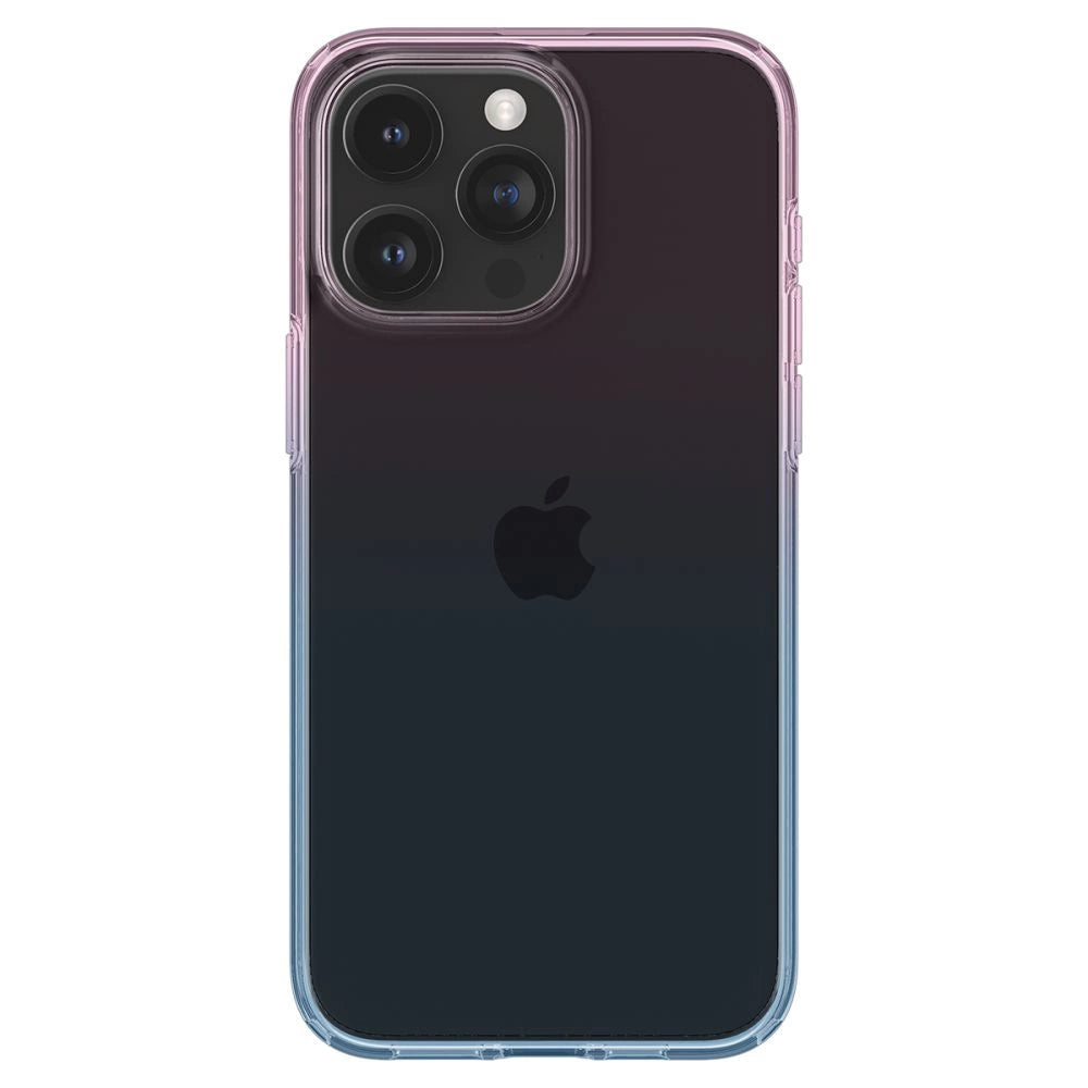 Etui Spigen Liquid Crystal na iPhone 15 Pro - różowo-niebieskie – zdjęcie 3