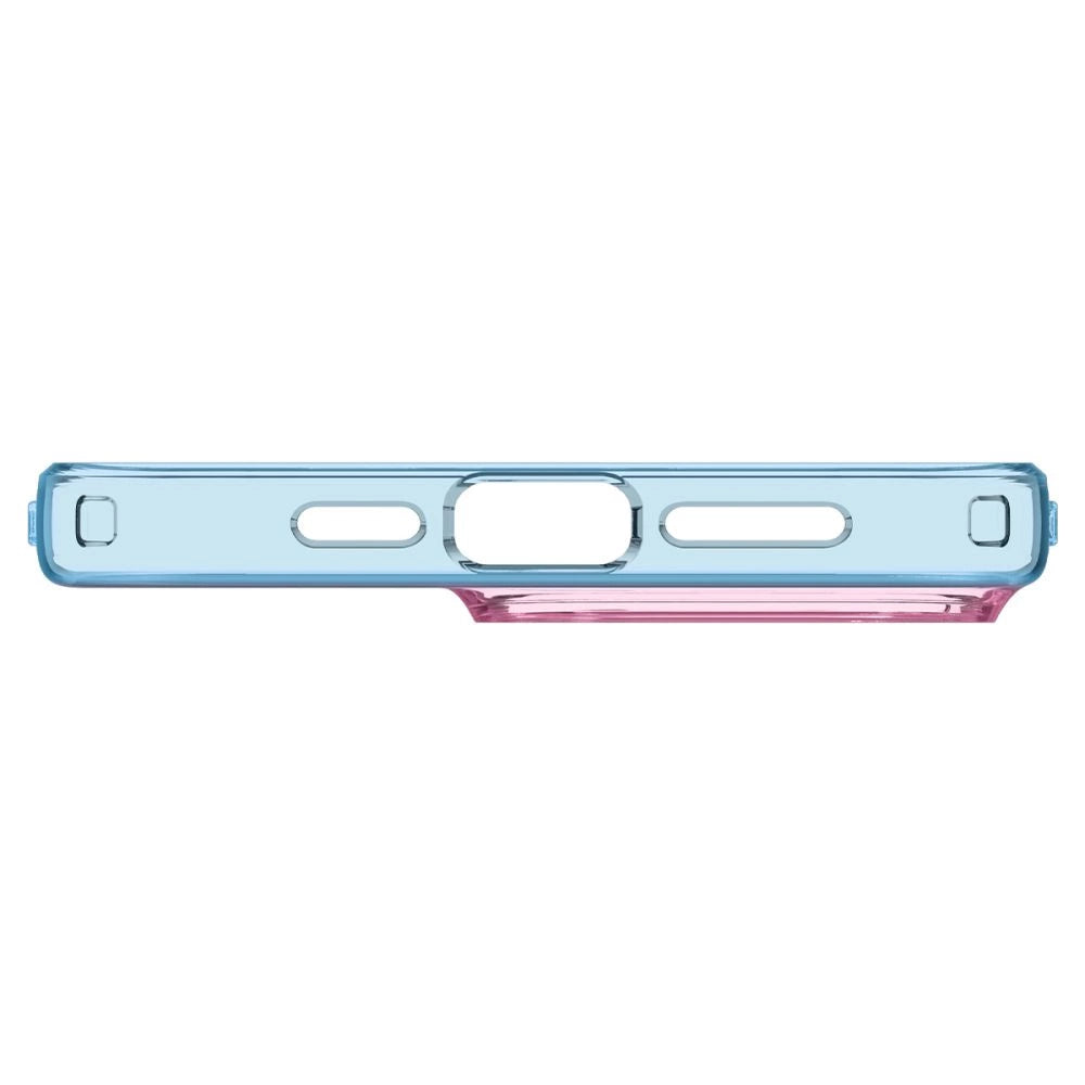 Etui Spigen Liquid Crystal na iPhone 15 Pro - różowo-niebieskie – zdjęcie 4