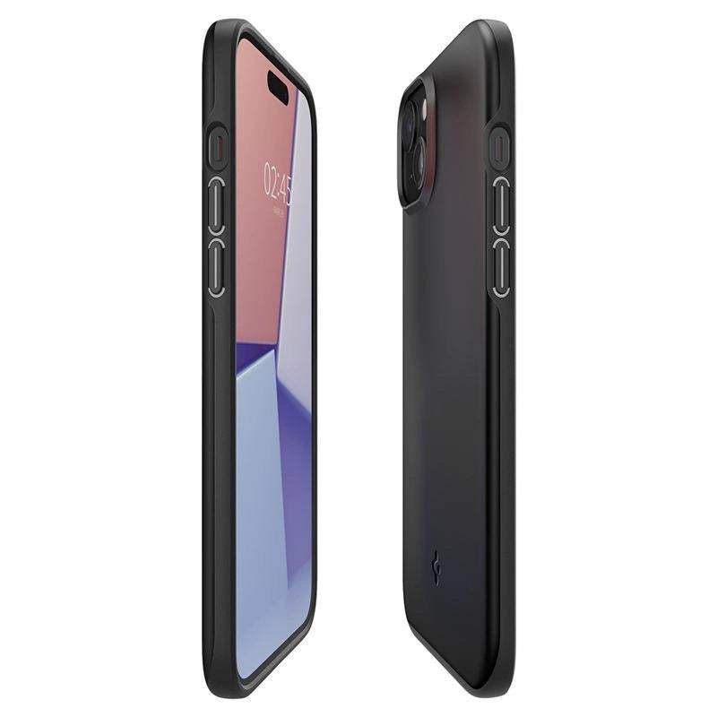 Etui Spigen Thin Fit na iPhone 15 - czarne – zdjęcie 15