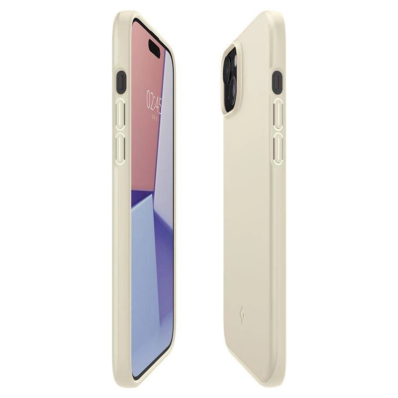 Etui Spigen Thin Fit na iPhone 15 Plus - beżowe – zdjęcie 15