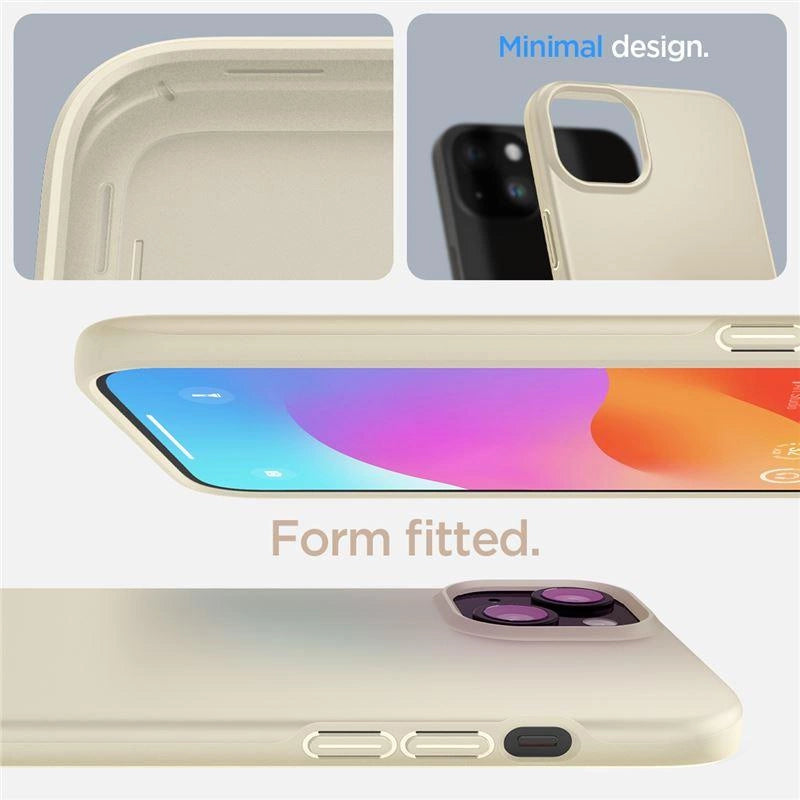 Etui Spigen Thin Fit na iPhone 15 Plus - beżowe – zdjęcie 4