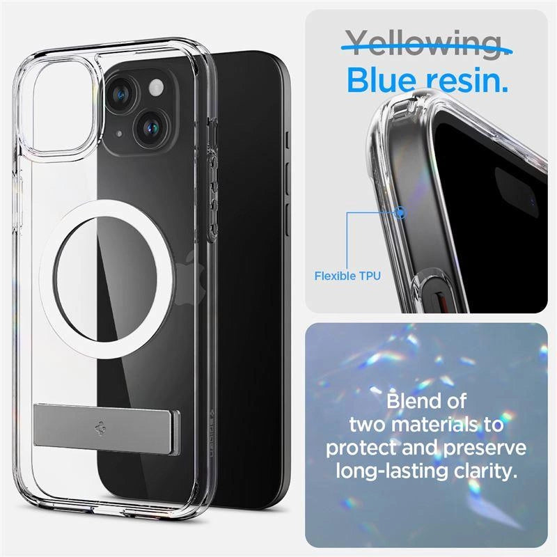 Spigen Ultra Hybrid S MagSafe, crystal clear - iPhone 15 Plus – zdjęcie 4