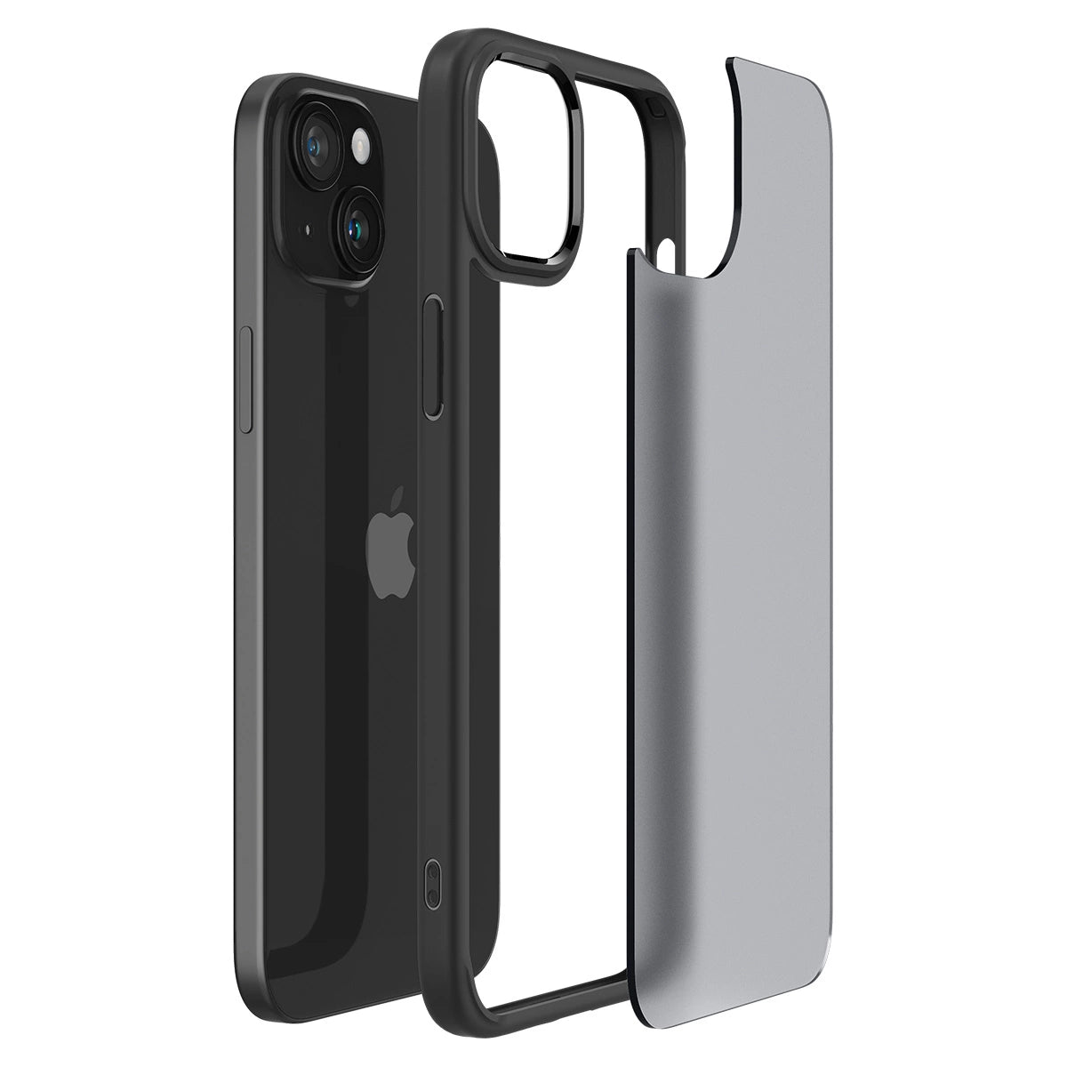 Etui Spigen Ultra Hybrid na iPhone 15 Plus - czarne – zdjęcie 14