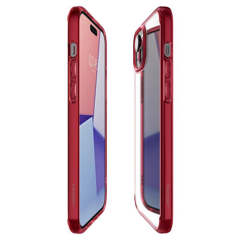 Etui Spigen Ultra Hybrid na iPhone 15 Plus - czerwone – zdjęcie 3