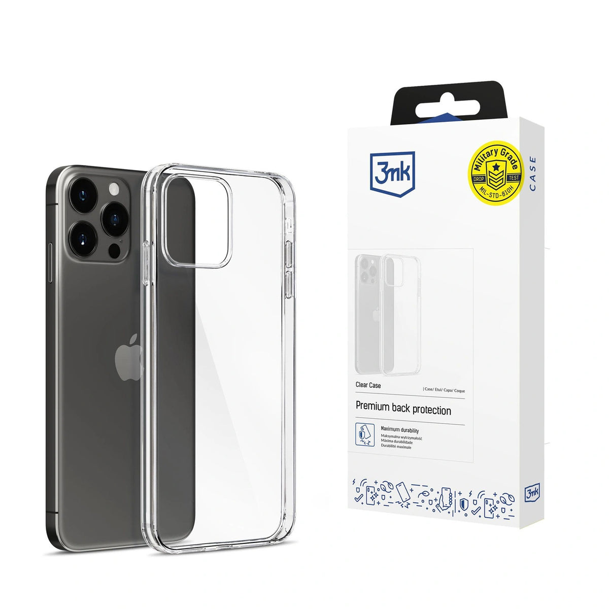 Etui 3mk Clear Case na iPhone 15 Pro Max - przezroczyste