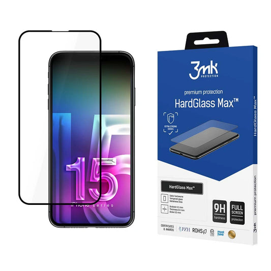Szkło 9H 3mk HardGlass Max na iPhone 15 Pro Max