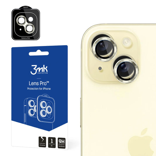 Osłona aparatu 3mk Lens Protection Pro na iPhone 15 - żółta