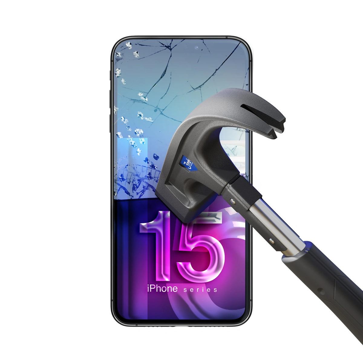 Szkło hybrydowe 3mk FlexibleGlass™ na iPhone 15 Plus – zdjęcie 3