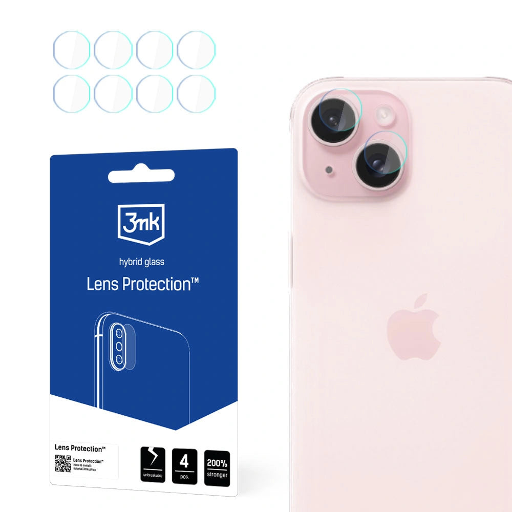 Szkło na aparat 3mk Lens Protection hybrydowe na iPhone 15 Plus
