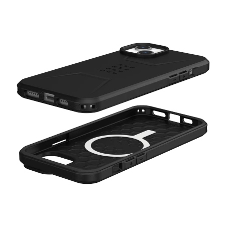 Etui UAG Civilian MagSafe do iPhone 15 Plus - czarne – zdjęcie 3