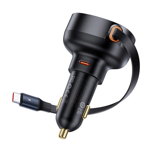 Ładowarka samochodowa Baseus Enjoyment Pro USB-C (żeńskie) - czarna