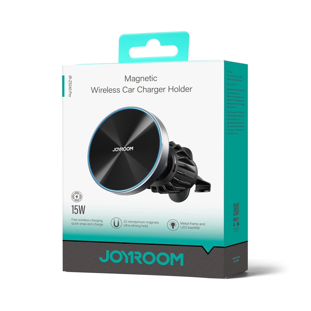 Joyroom magnetyczny na kratkę wentylacyjną nawiew czarna (JR-ZS240 Pro) – zdjęcie 5