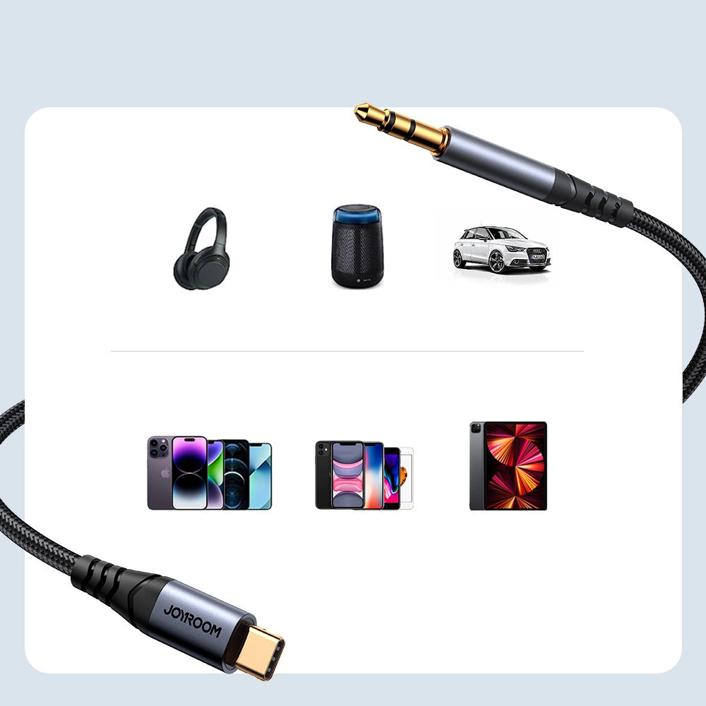 Kabel Joyroom Audio Transfer Series SY-A07 mini jack 3,5 mm - czarny – zdjęcie 11