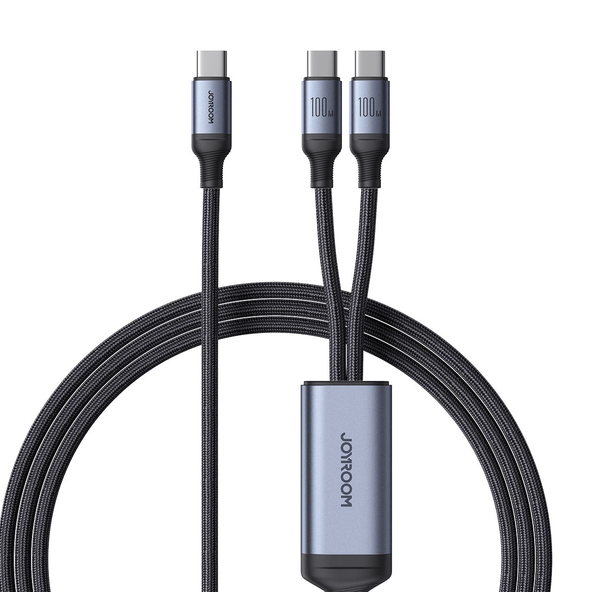 Kabel Joyroom Speedy Series S-A21 2w1 USB-C - USB-C / USB-C 100W - czarny